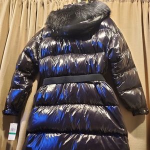 Full length hooded Michael Kors coat.